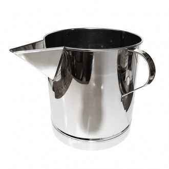 Cubo con vertedor para bajo el extractor de miel 14 kg - acero inoxidable
