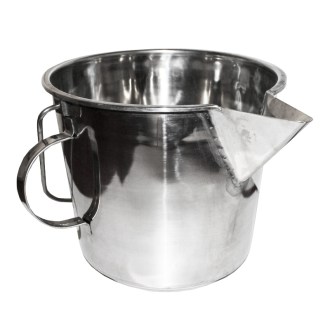 Cubo con grifo para debajo del extractor de miel 15 l - acero inoxidable