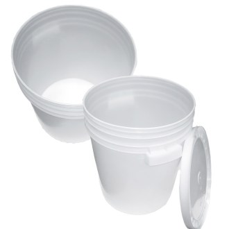Envase de plástico para miel 35/40 kg blanco