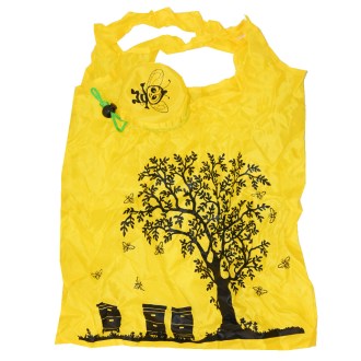 Bolsa de compra con motivo de colmenas