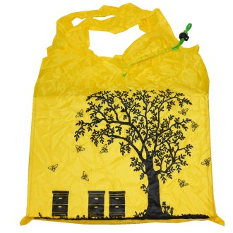 Bolsa de compra con motivo de colmenas