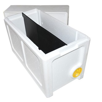 Colmena de poliestireno Langstroth 3/4 con alimentador - 6 cuadros