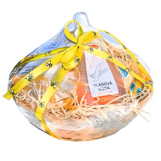 Cesta de regalo con cepillo para el pelo II