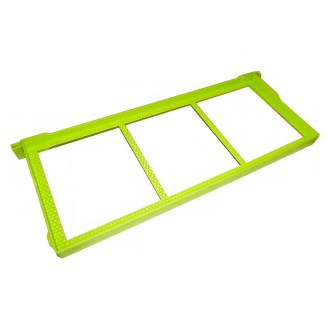Cuadro de plástico de construcción libre Langstroth 2/3 159 - ter. - verde