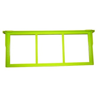 Cuadro de plástico de construcción libre Langstroth 2/3 159 - ter. - verde