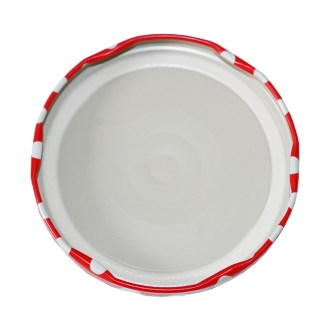 Tapa para tarro TO 82 - Puntos - roja - 700 uds - caja completa