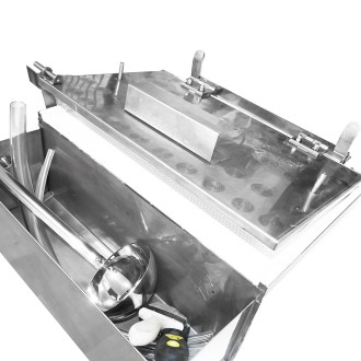 Prensa manual para cera estampada - refrigerada por agua - 420 x 205 mm