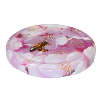 Tapa para frasco TO 82 - flor rosa - HO11
