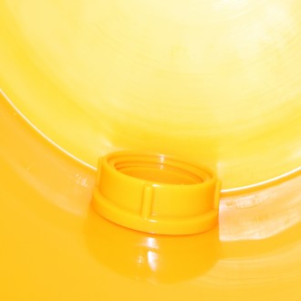 Tanque de extracción 40 kg con válvula - amarillo