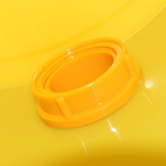 Tanque de extracción 40 kg con válvula - amarillo