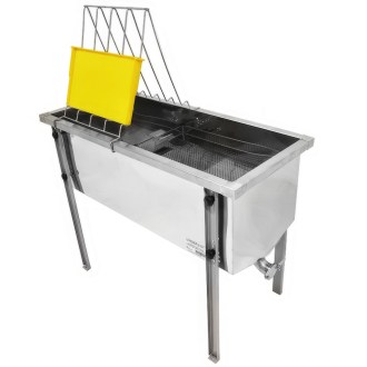 Mesa para desoperculado Lysoň Optima - bandeja de acero inoxidable - P 75 cm Langstroth