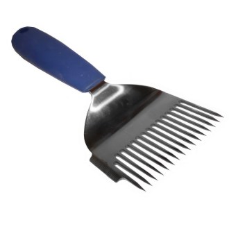 Desoperculador recto de acero inoxidable, 16 agujas