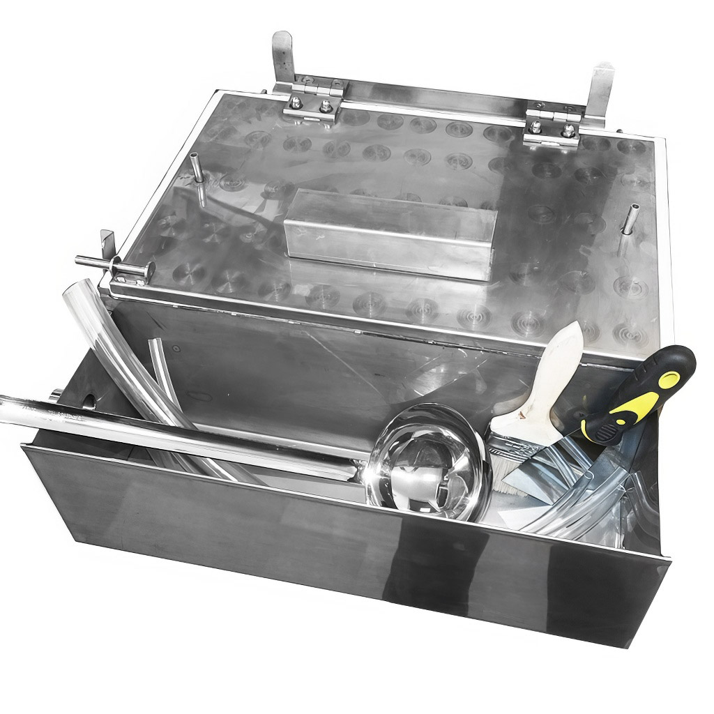 Prensa manual para cera estampada - refrigerada por agua - 420 x 205 mm