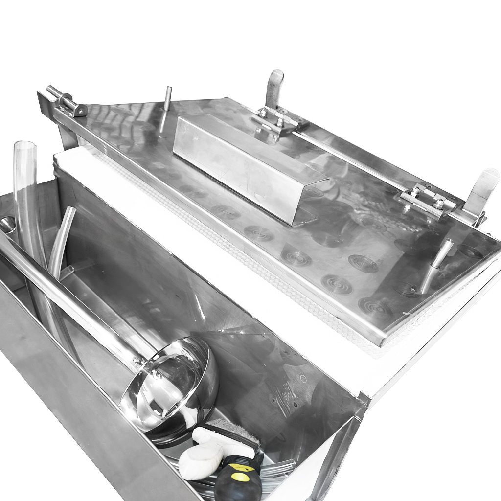 Prensa manual para cera estampada - refrigerada por agua - 420 x 205 mm