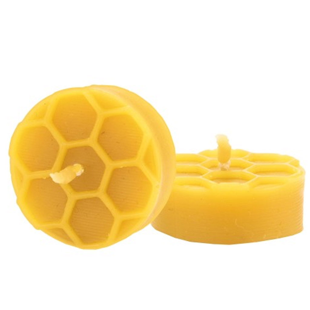 Molde de silicona para velas - vela de té con patrón de celdilla de abeja - 1,5 cm - FS512