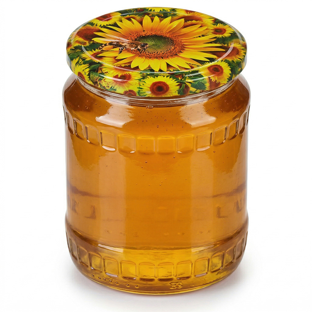 Tapa para frasco TO 82 - abeja en girasol - HO6