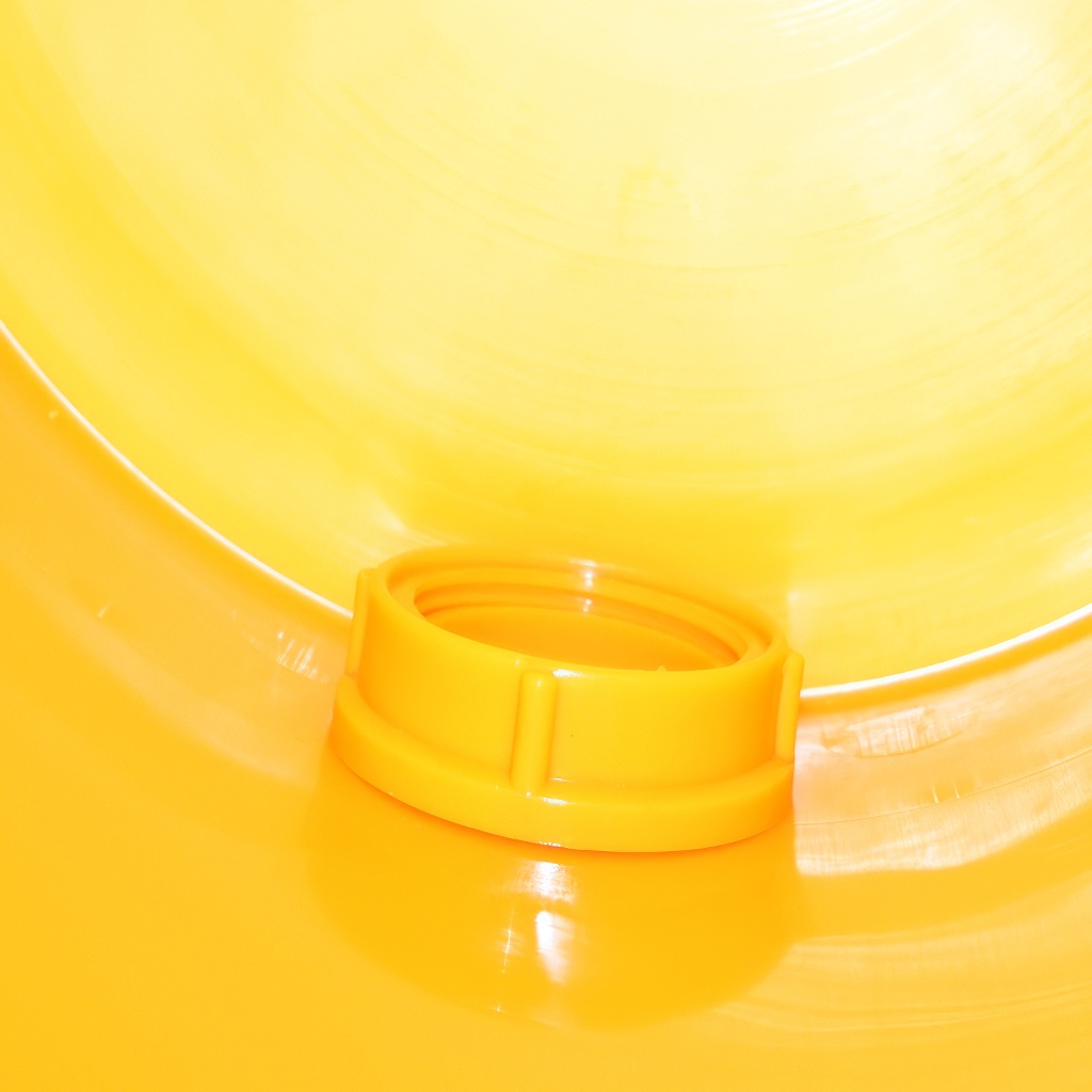 Tanque de extracción 40 kg con válvula - amarillo