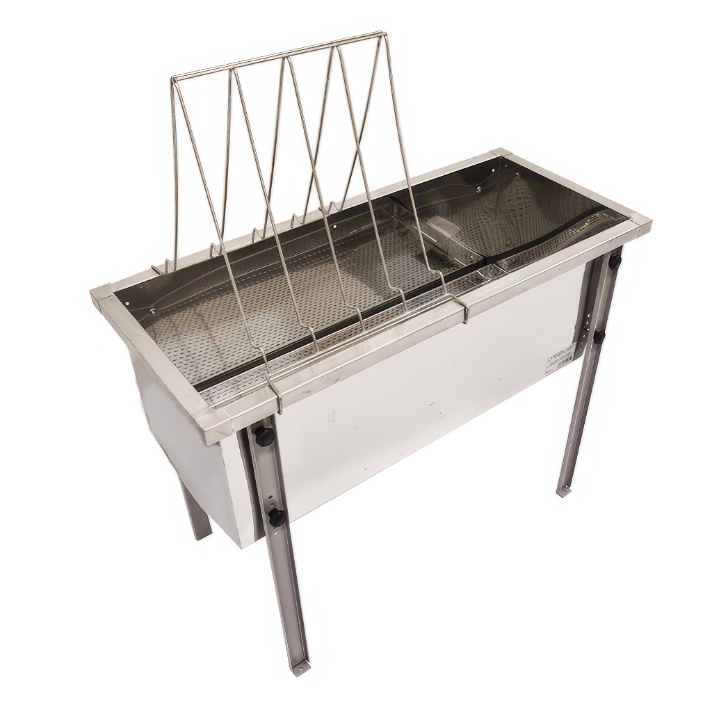 Mesa de desoperculado Lysoň Optima - bandeja de acero inoxidable - P 150 cm Langstroth