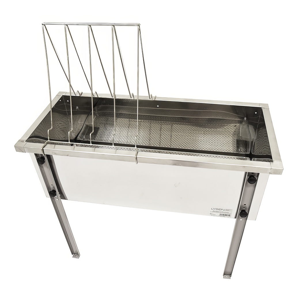 Mesa de desoperculado Lysoň Optima - bandeja de acero inoxidable - P 150 cm Langstroth
