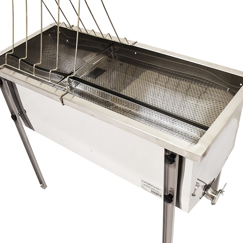 Mesa de desoperculado Lysoň Optima - bandeja de acero inoxidable - P 150 cm Langstroth