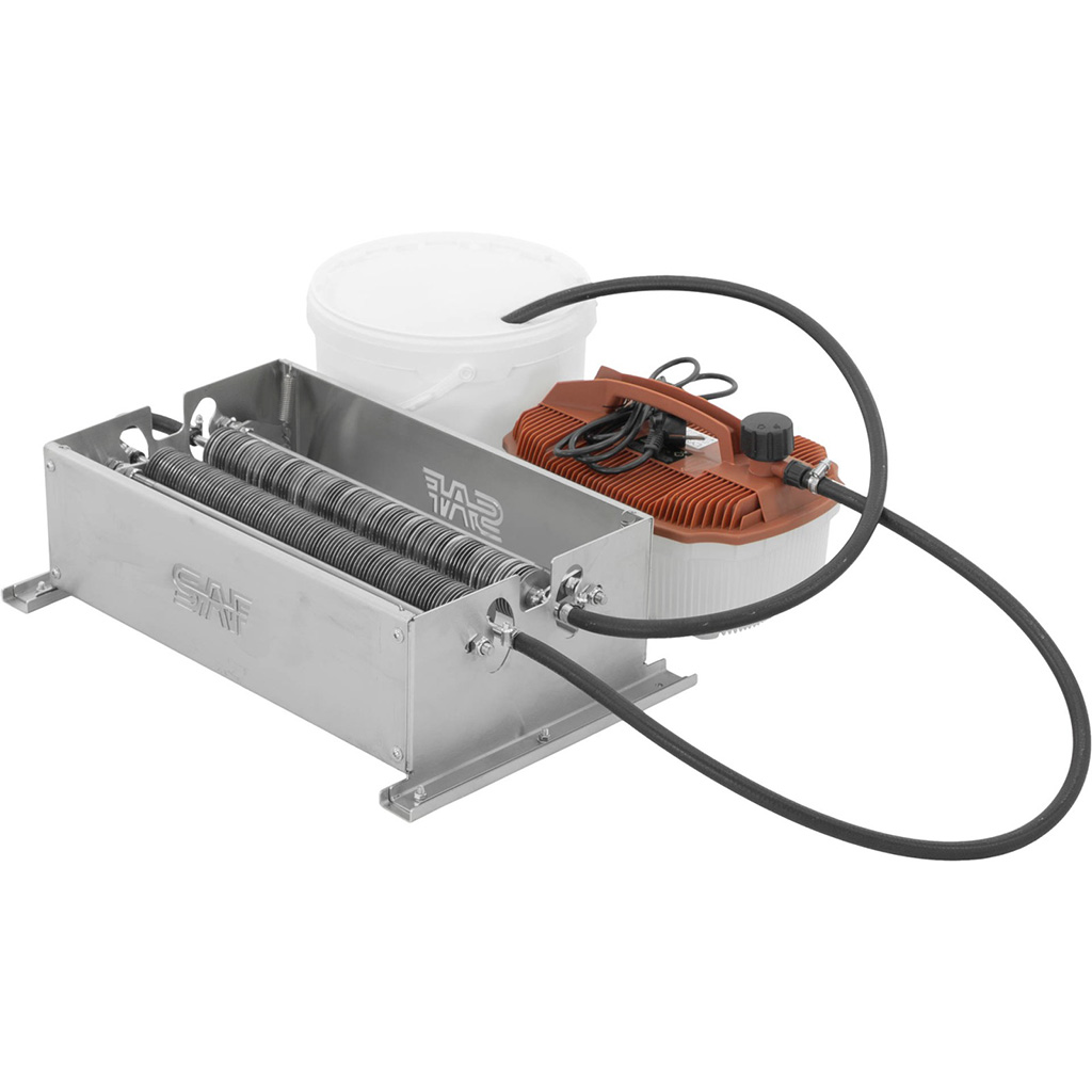 Desoperculador manual de disco para cuadros con generador de vapor 39 × 24 cm