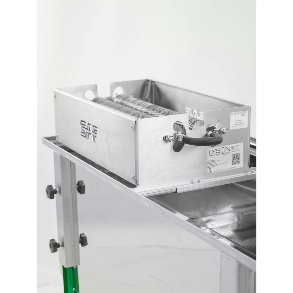 Desoperculador manual de disco para cuadros con generador de vapor 39 × 24 cm