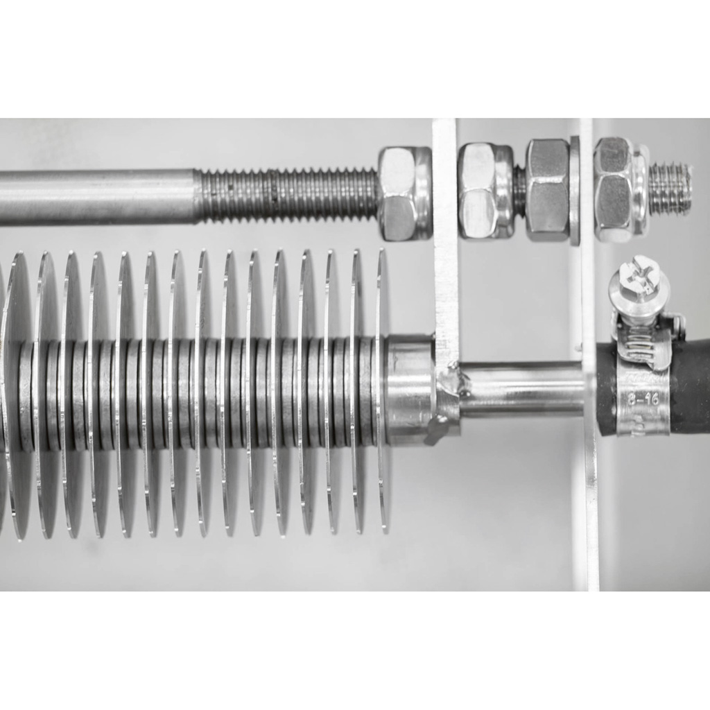 Desoperculador manual de disco para cuadros con generador de vapor 39 × 24 cm