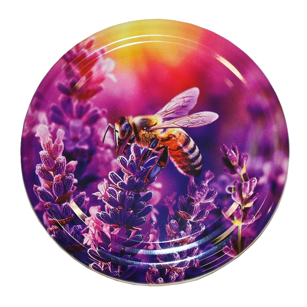 Tapa para tarro TO 82 - Abeja y lavanda 700 uds - caja completa - HO17